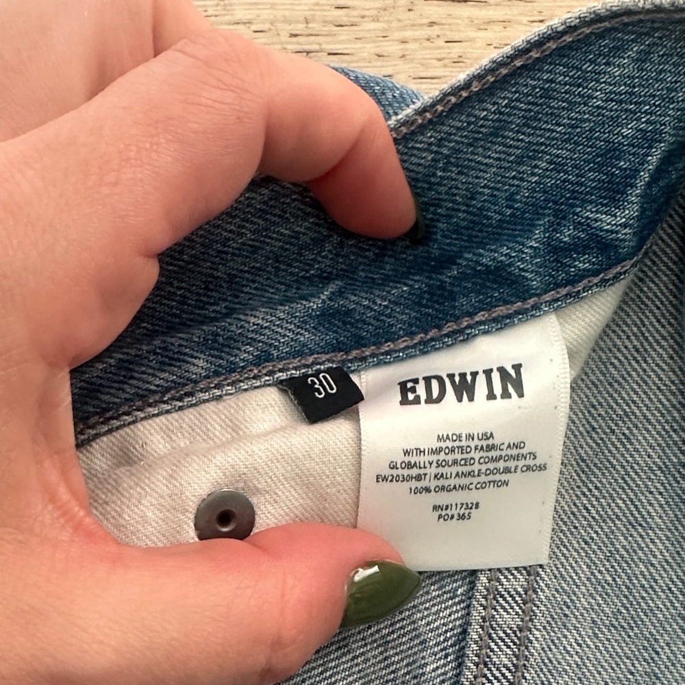 Edwin Womens Light Blue Patchwork Jeans - image 3